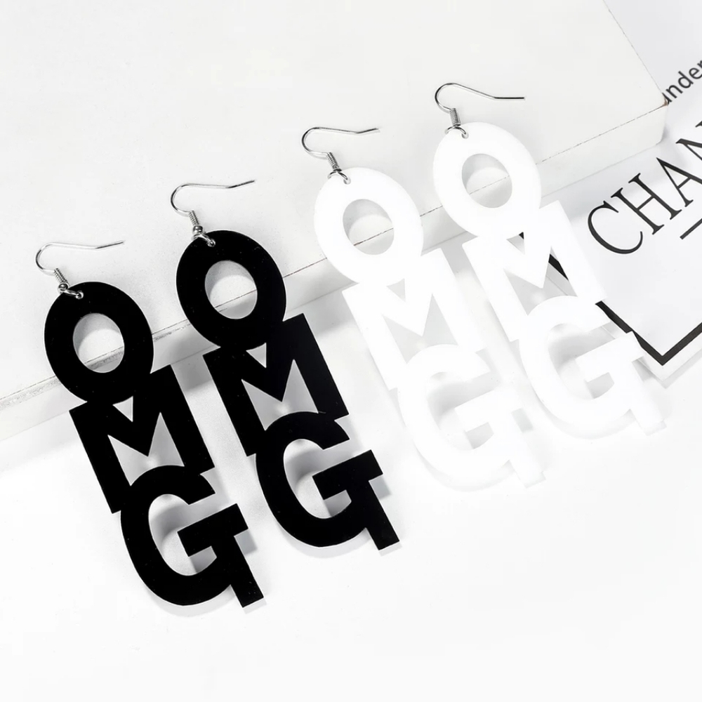 Gothic OMG Punk Earrings